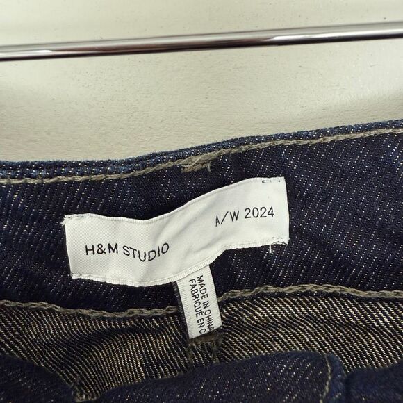 H&M Studio A/W 2024 Women’s 20 Dark Wash Jeans - Picture 3 of 8